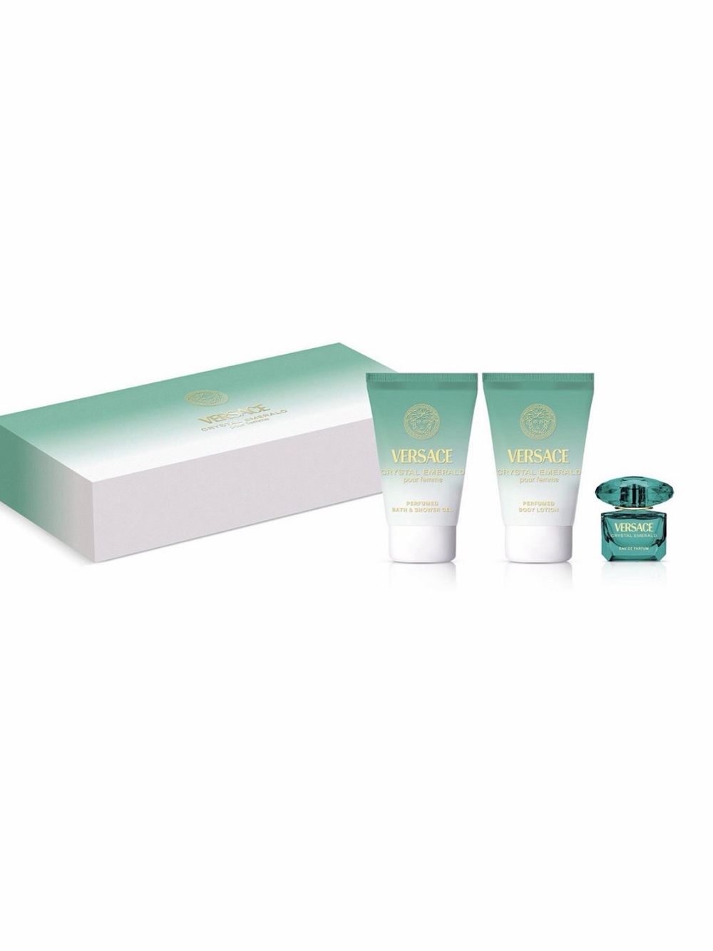 Versace Crystal Emerald Skincare Duo in Mint Green